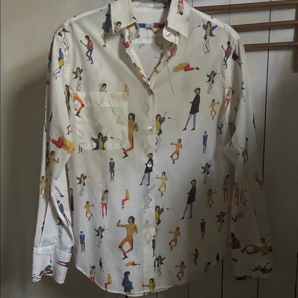 RARE Women's G.Kero Rolling Stones Print Shirt